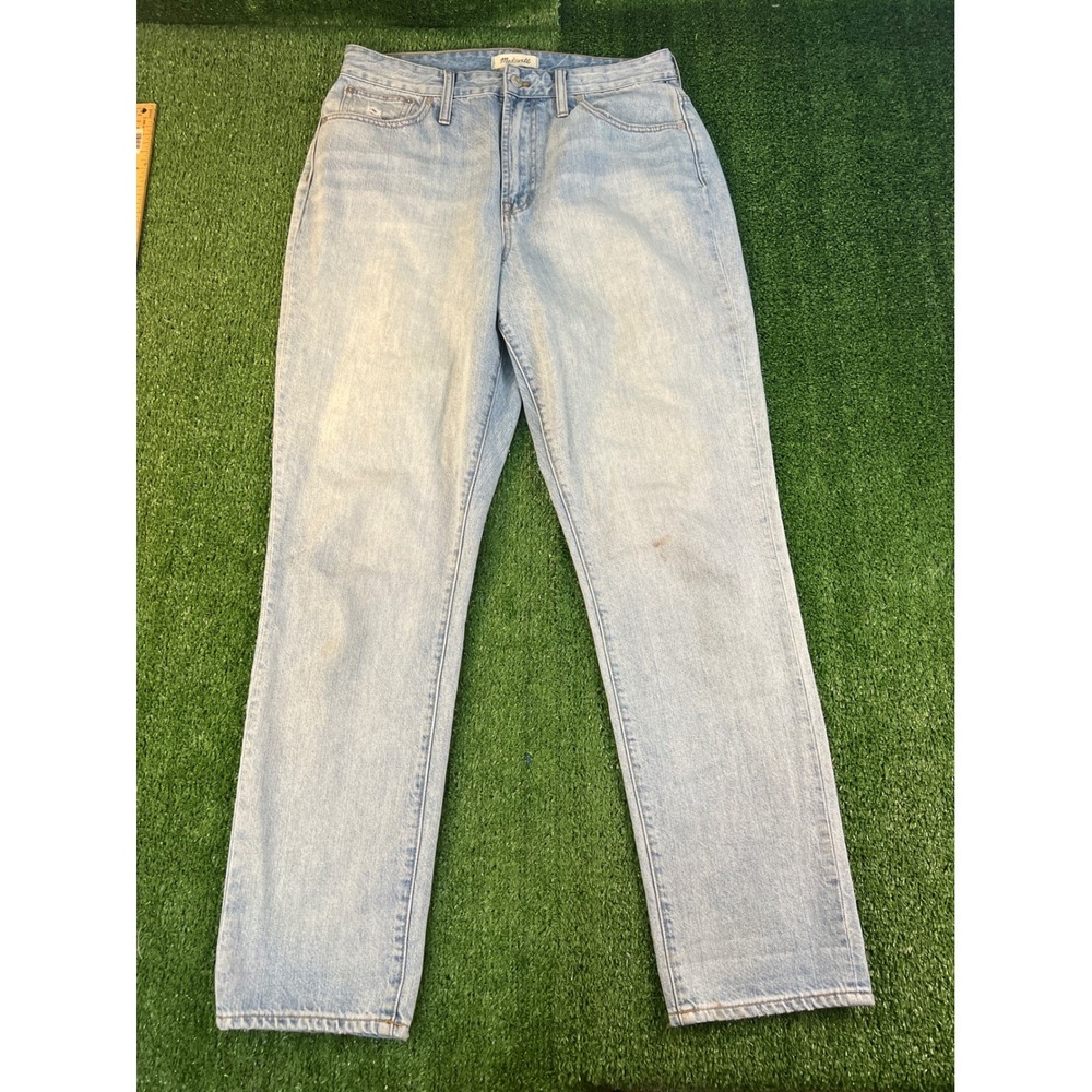 Madewell‎ The Curvy Perfect Vintage Jean Light Wash High Rise Straight Leg 30